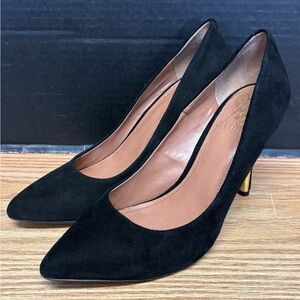 Vince Camuto Black Suede Pumps Women’s Size 7.5M #5632